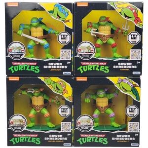 Teenage Mutant Ninja Turtles Sewer Shredders 5" Figure Set of 4 - 2023